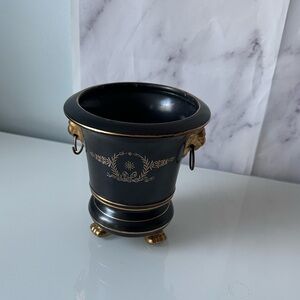 VTG MID CENTURY MOD LENWILE ARDWALT ARTWARE HAND PAINTED MADE IN JAPAN LION POT